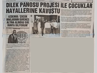 Dilek Panosu Projesi ile çocuklar hayallerine kavuştu