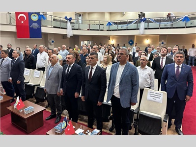 BAŞKANIMIZ AV. GAZİ ÖZDEMİR, MERSİN SMMMO 25. OLAĞAN GENEL KURULUNA KATILDI