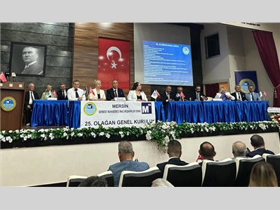 BAŞKANIMIZ AV. GAZİ ÖZDEMİR, MERSİN SMMMO 25. OLAĞAN GENEL KURULUNA KATILDI