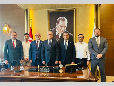 MERSİN CUMHURİYET BAŞSAVCISI SAYIN AHMET ÇELİKKOL’DAN, BARO BAŞKANIMIZ AV. GAZİ ÖZDEMİR’E VEDA ZİYARETİ