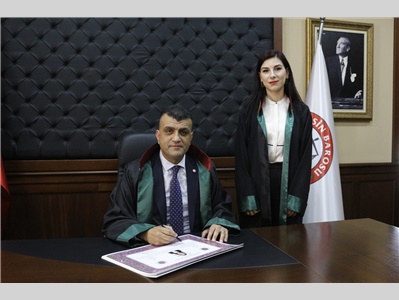 34 STAJYER AVUKATIMIZ CÜBBE GİYDİ