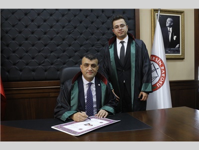34 STAJYER AVUKATIMIZ CÜBBE GİYDİ
