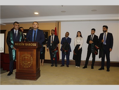 34 STAJYER AVUKATIMIZ CÜBBE GİYDİ