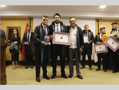 34 STAJYER AVUKATIMIZ CÜBBE GİYDİ