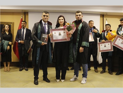 34 STAJYER AVUKATIMIZ CÜBBE GİYDİ
