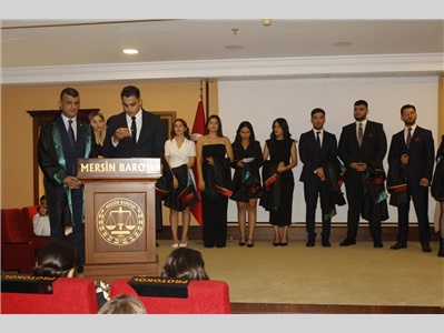 34 STAJYER AVUKATIMIZ CÜBBE GİYDİ