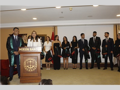 34 STAJYER AVUKATIMIZ CÜBBE GİYDİ