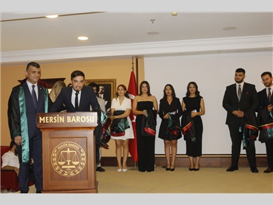 34 STAJYER AVUKATIMIZ CÜBBE GİYDİ
