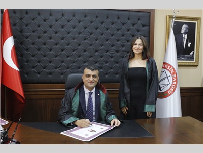 34 STAJYER AVUKATIMIZ CÜBBE GİYDİ