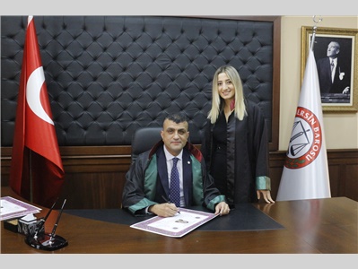 34 STAJYER AVUKATIMIZ CÜBBE GİYDİ