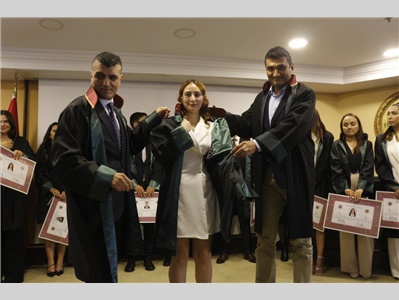 34 STAJYER AVUKATIMIZ CÜBBE GİYDİ