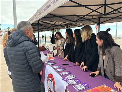 KADIN HAKLARI MERKEZİMİZ, KADINA ŞİDDETE KARŞI BİLGİLENDİRME BROŞÜRÜ DAĞITTI