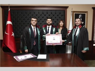24 STAJYER AVUKATIMIZ, AVUKATLIK RUHSATNAMESİNİ ALDI