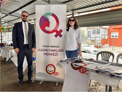 KADIN ÜRETİCİ PAZARINDA, KADIN HAKLARI STANDI AÇILDI