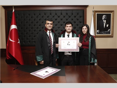 9 STAJYER AVUKATIMIZ, AVUKATLIK RUHSATNAMESİNİ ALDI