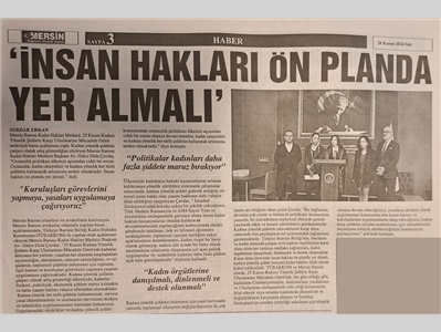 25 Kasım Kadına Yönelik Şiddete Karşı Uluslararası Mücadele Günü Basın Açıklaması