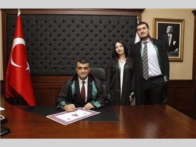 6 STAJYER AVUKATIMIZ CÜBBE GİYDİ