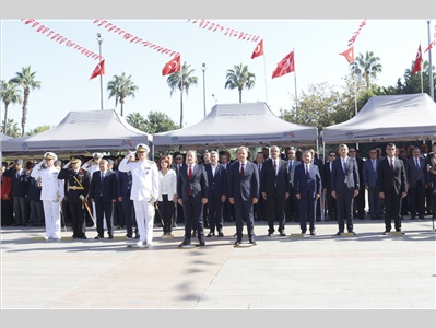 29 EKİM CUMHURİYET BAYRAMI ÇELENK SUNMA TÖRENİNE KATILDIK