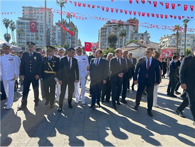 29 EKİM CUMHURİYET BAYRAMI ÇELENK SUNMA TÖRENİNE KATILDIK
