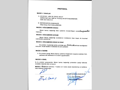 DOÇ. DR. MURAT ÇAPANOĞLU VE UZM. DR. ERGÜL BOLAT İLE İNDİRİM PROTOKOLÜ İMZALANDI