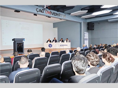 BAŞKANIMIZ AV. GAZİ ÖZDEMİR, ÇAĞ ÜNİVERSİTESİ HUKUK FAKÜLTESİ ÖĞRENCİLERİYLE, ARABULUCULUK SEMPOZYUMUNDA BULUŞTU