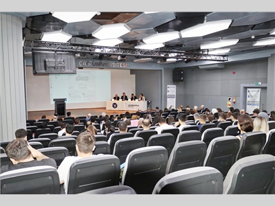 BAŞKANIMIZ AV. GAZİ ÖZDEMİR, ÇAĞ ÜNİVERSİTESİ HUKUK FAKÜLTESİ ÖĞRENCİLERİYLE, ARABULUCULUK SEMPOZYUMUNDA BULUŞTU