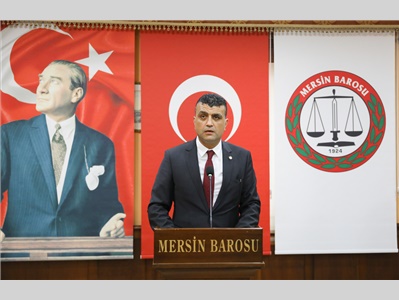 MERSİN BAROSU CUMHURİYET RESEPSİYONU DÜZENLEDİ