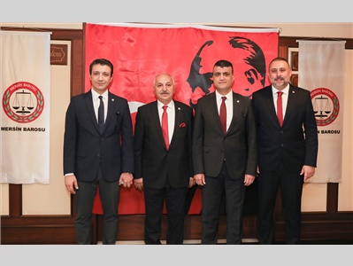 MERSİN BAROSU CUMHURİYET RESEPSİYONU DÜZENLEDİ