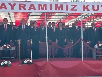 BAŞKANIMIZ AV. GAZİ ÖZDEMİR, CUMHURİYET BAYRAMI KUTLAMA PROGRAMINA KATILDI
