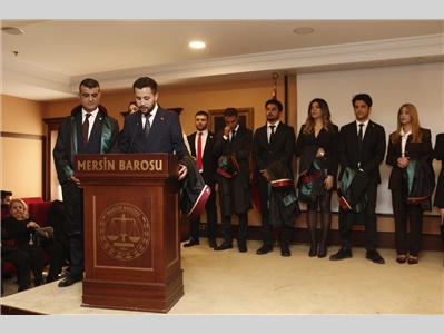 32 STAJYER AVUKATIMIZ CÜBBE GİYDİ
