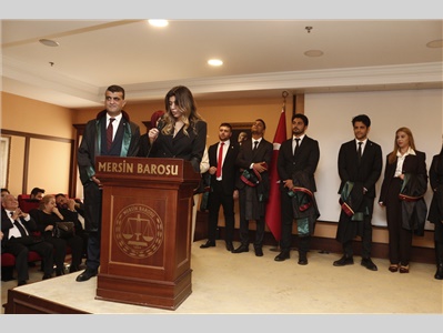 32 STAJYER AVUKATIMIZ CÜBBE GİYDİ