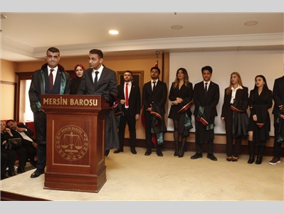 32 STAJYER AVUKATIMIZ CÜBBE GİYDİ