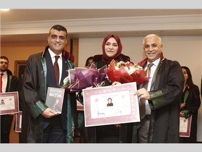32 STAJYER AVUKATIMIZ CÜBBE GİYDİ