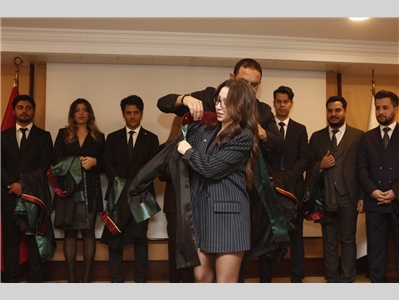 32 STAJYER AVUKATIMIZ CÜBBE GİYDİ