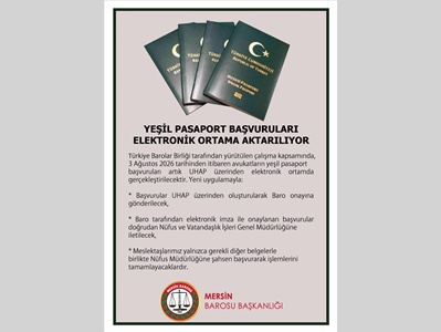 YEŞİL PASAPORT BAŞVURULARI ELEKTRONİK ORTAMA AKTARILIYOR