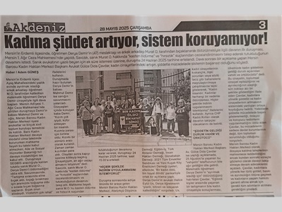 Katledilen Derya Öğretmen için adalet çağrısı