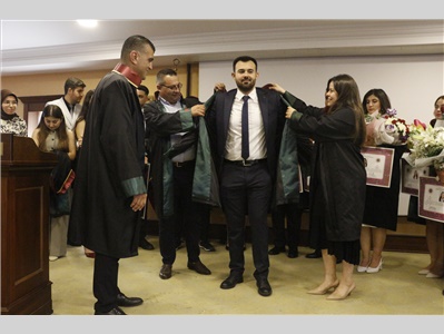 21 STAJYER AVUKATIMIZ CÜBBE GİYDİ