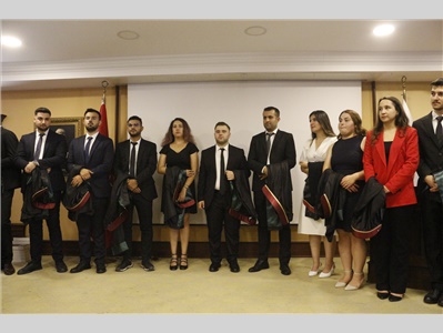 21 STAJYER AVUKATIMIZ CÜBBE GİYDİ