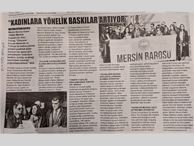 Kadına Yönelik Şiddete Karşı Uluslararası Mücadele Günü Basın Açıklaması