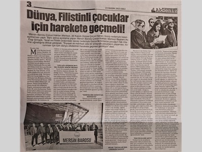 20 Kasım Dünya Çocuk Hakları Günü Basın Açıklaması