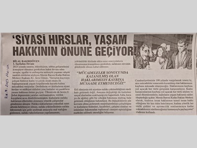 Kadına Yönelik Şiddete Karşı Uluslararası Mücadele Günü Basın Açıklaması