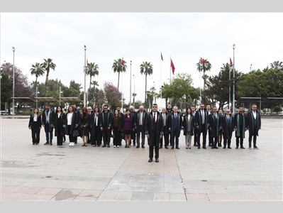 MERSİN BAROSU , 5 NİSAN AVUKATLAR GÜNÜ NEDENİYLE TÖREN DÜZENLEDİ