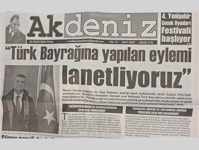 Türk Bayrağına yönelik saldırya tepki
