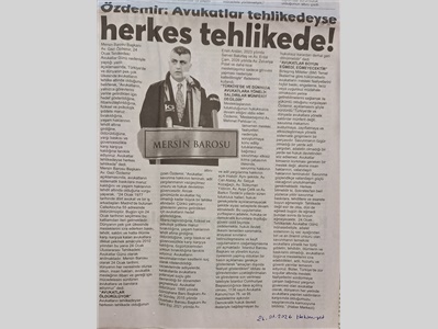 Tehliekdeki Avukatlar Günü Açıklaması
