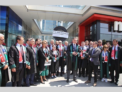 TBB VE 81 İLİN BARO BAŞKANLARINDAN ADALET BAKANI YILMAZ TUNÇ ' A ÇAĞRI