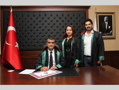 8 STAJYER AVUKATIMIZ CÜBBE GİYDİ
