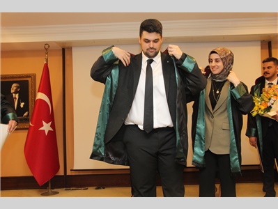 8 STAJYER AVUKATIMIZ CÜBBE GİYDİ