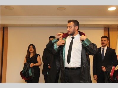 8 STAJYER AVUKATIMIZ CÜBBE GİYDİ