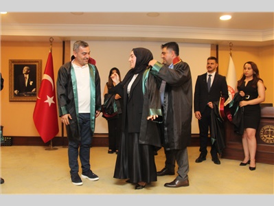 8 STAJYER AVUKATIMIZ CÜBBE GİYDİ