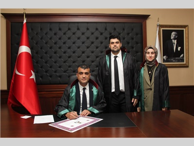 8 STAJYER AVUKATIMIZ CÜBBE GİYDİ